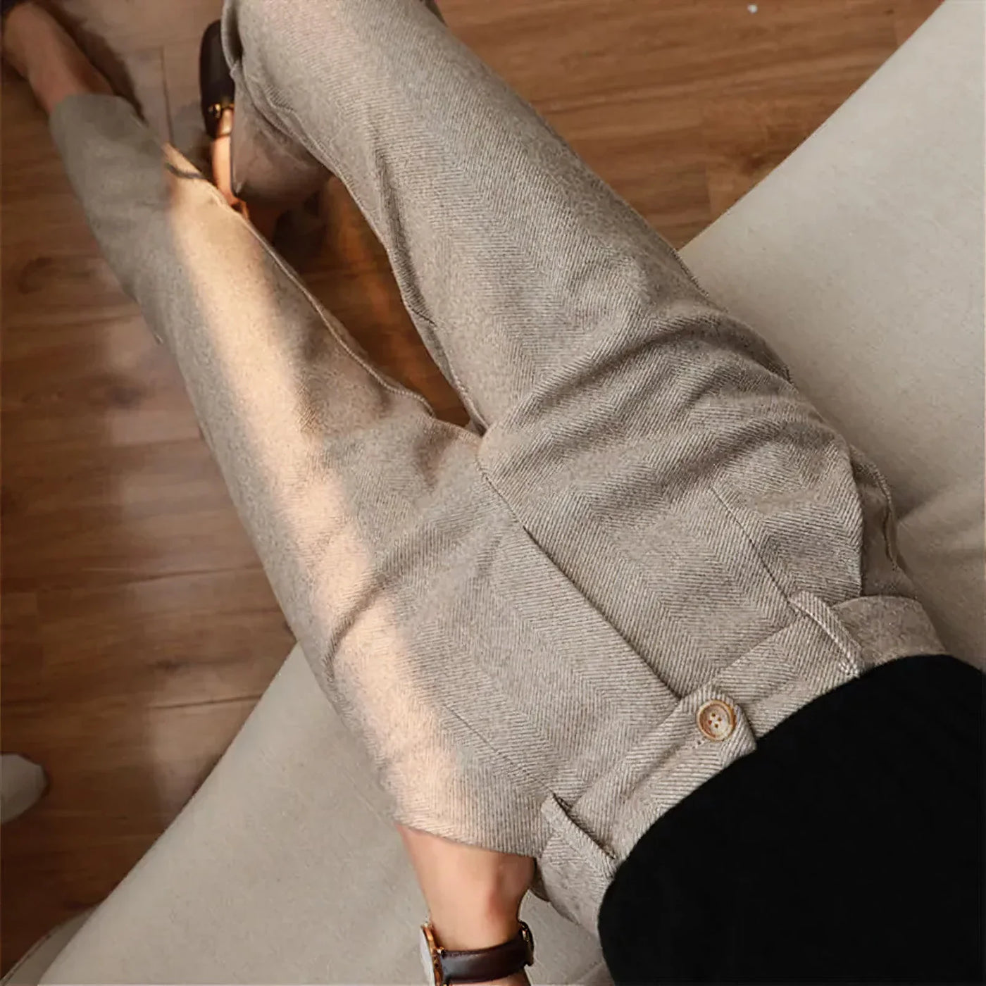 Marceau™ | Pantalon Élégant en Pure Laine – Coupe Tailleur