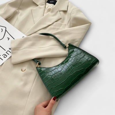 Melina | Sac en cuir brillant