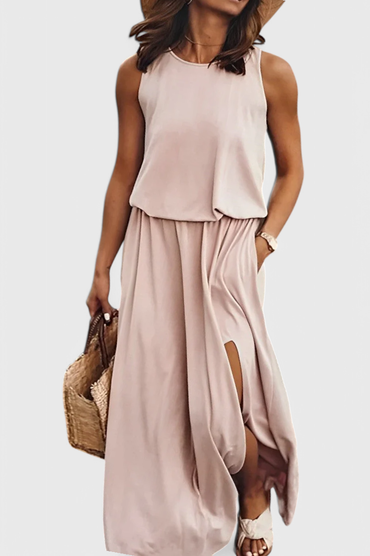 Dianne | Robe Élégante Sans Manches au Style Rétro