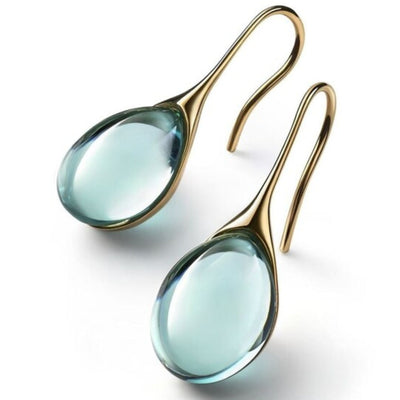 Boucles d'oreilles pendantes en cristal