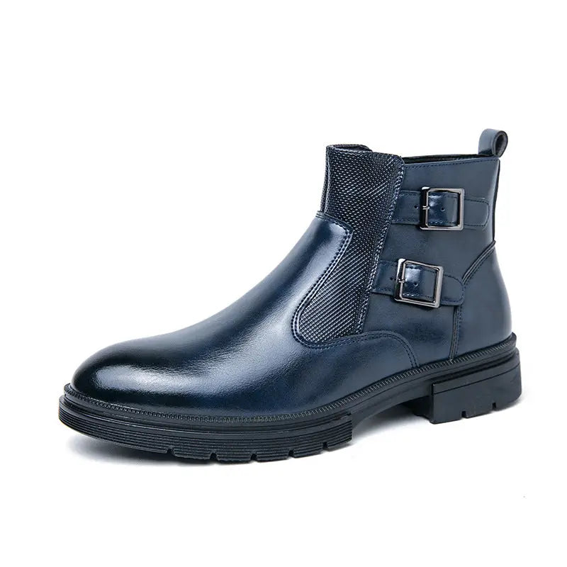 Bottes martini en cuir véritable pour hommes