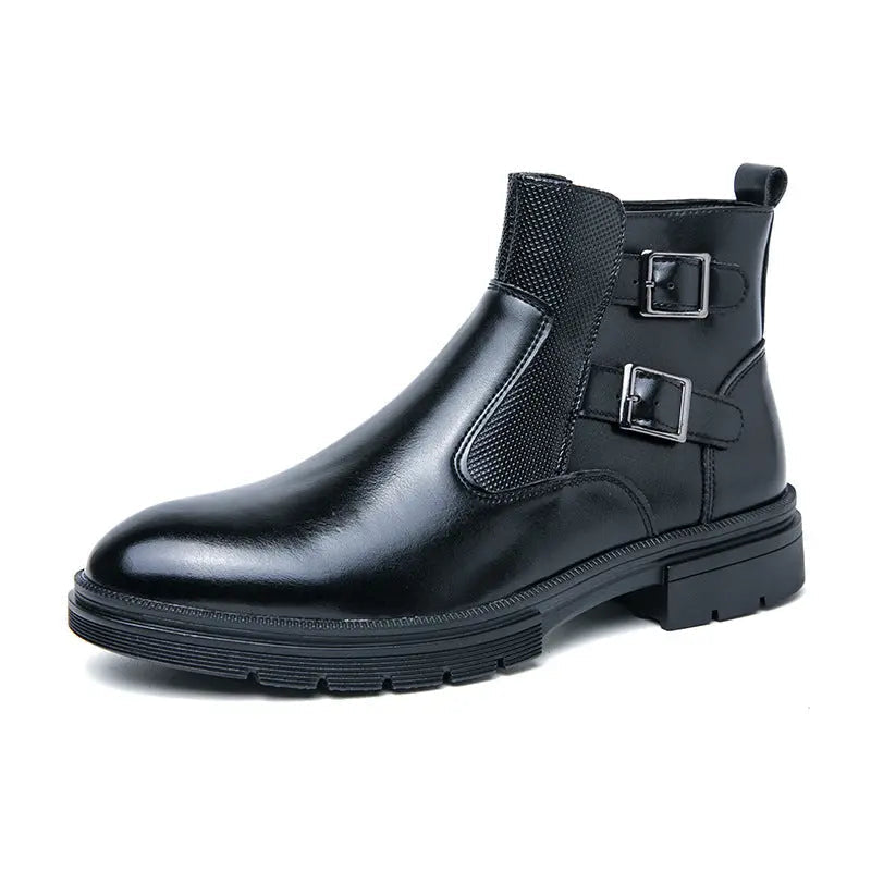 Bottes martini en cuir véritable pour hommes