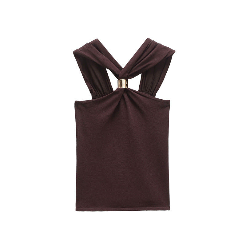 Lusaria – Top chic à col licou