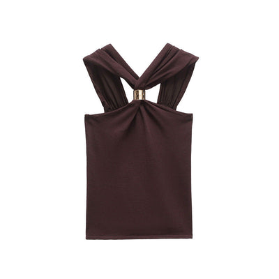 Lusaria – Top chic à col licou