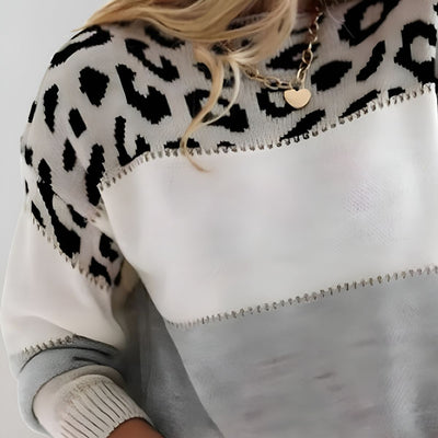 Paula™ | Pull Décontracté à Imprimé Léopard