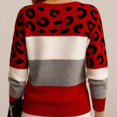 Paula™ | Pull Décontracté à Imprimé Léopard