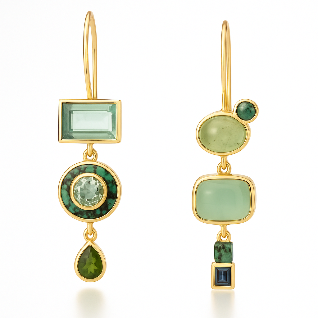 Aurora™ | Boucles d’oreilles pendantes élégantes vertes