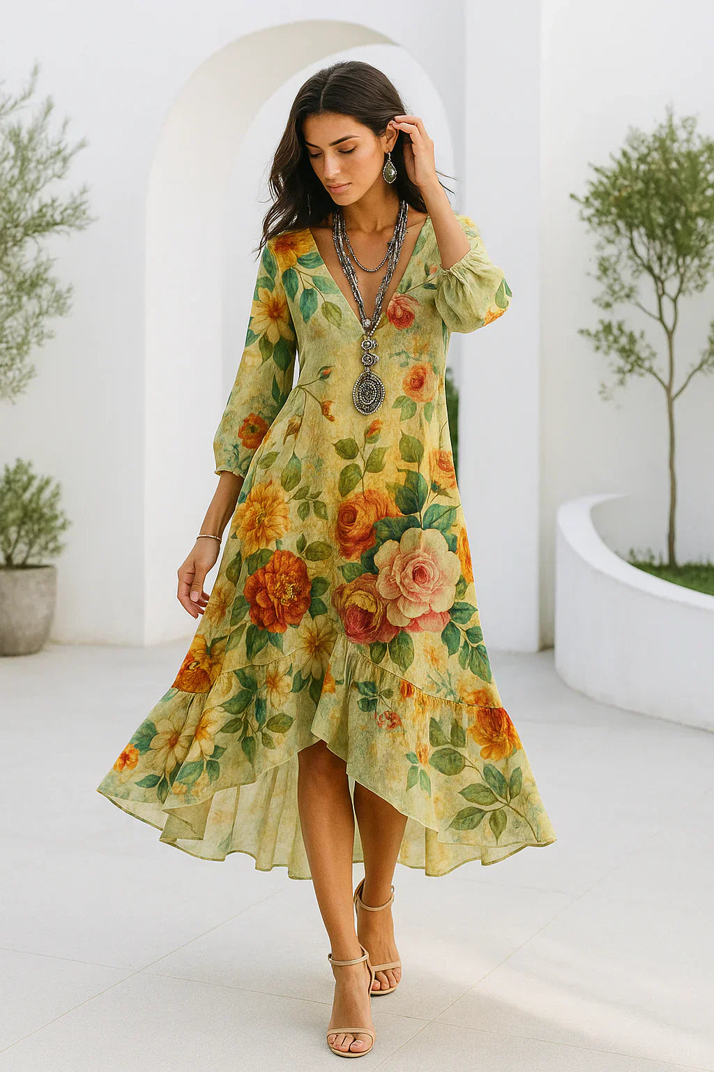 Élowen™ – Robe Maxi Bohème Fleurie et Légère