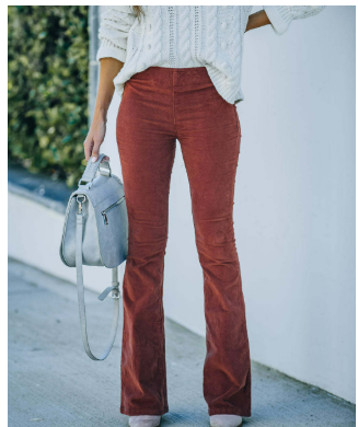 Selva™- Pantalon flare en velours