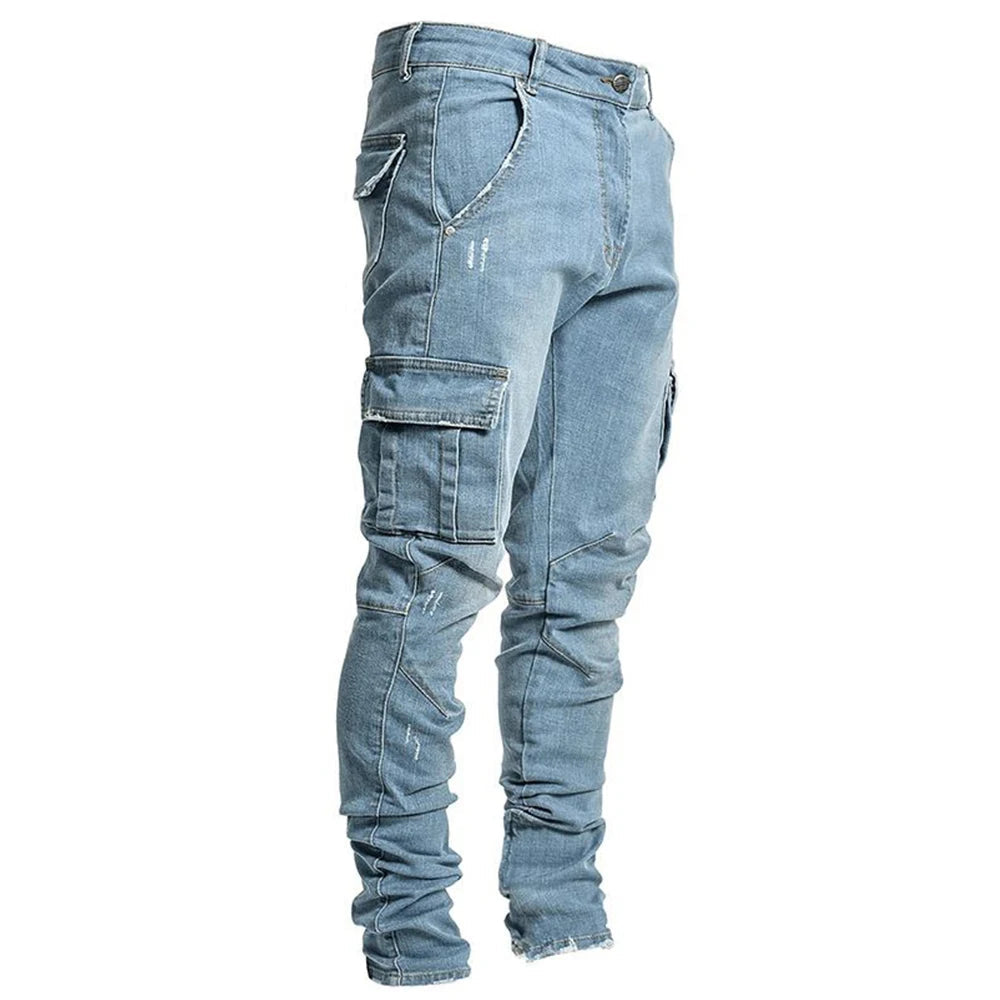 Mondriaan - Jeans élastiques avec poches multiples