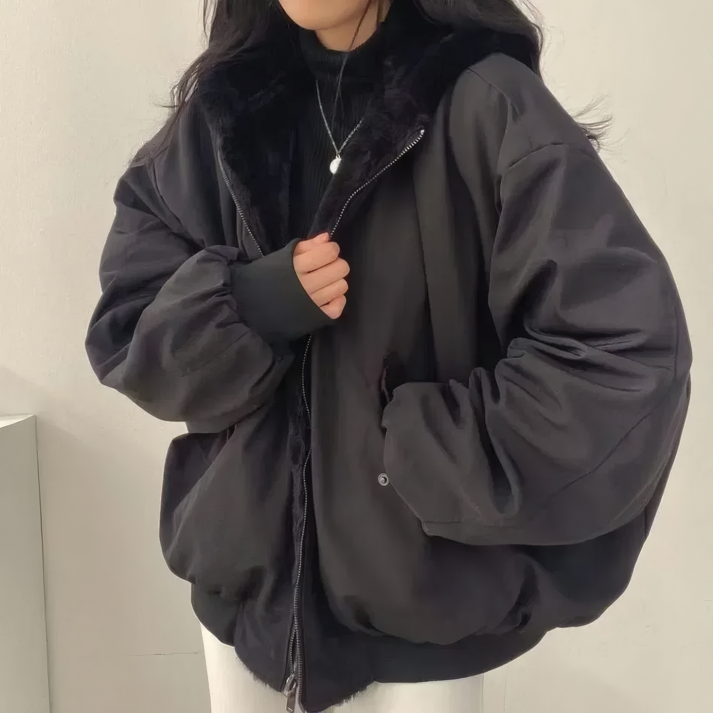 Veste Réversible “Cocoon” pour Femme – Douceur & Élégance des Deux Côtés