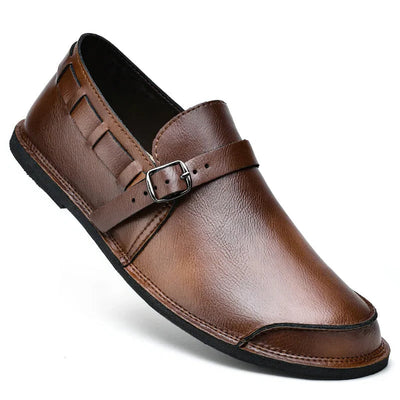 Lorenzo Vitale Mocassins en Cuir avec Boucle