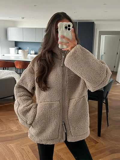 Celeste | Teddy mantel in zachte wollook