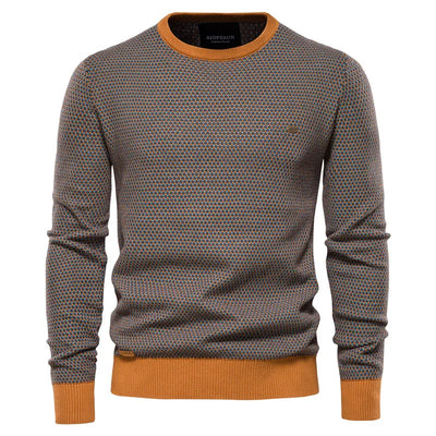 MIRAVO | Pull homme à motif carreaux