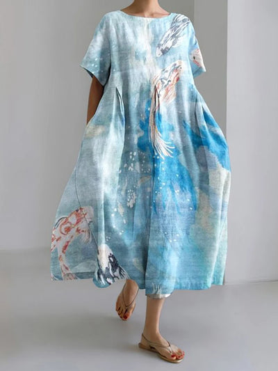 Floral – Le charme naturel d’une robe d’été légère.