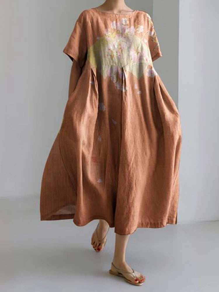 Floral – Le charme naturel d’une robe d’été légère.