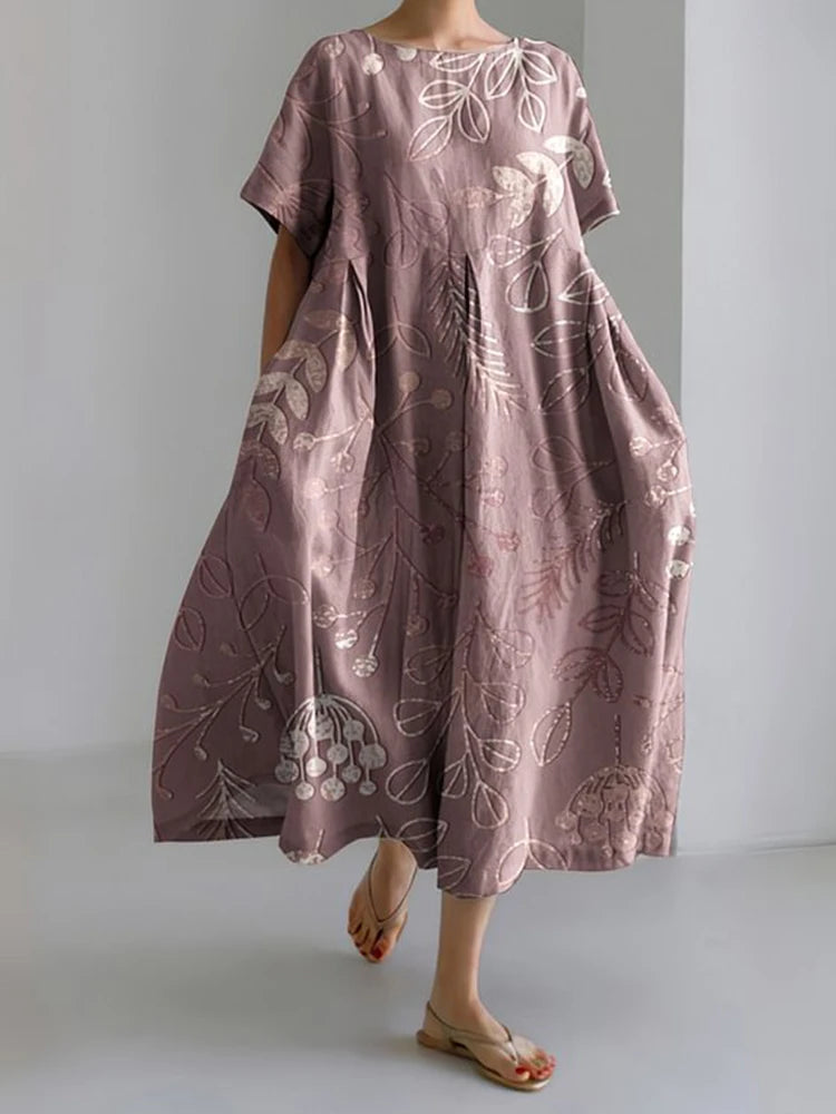 Floral – Le charme naturel d’une robe d’été légère.