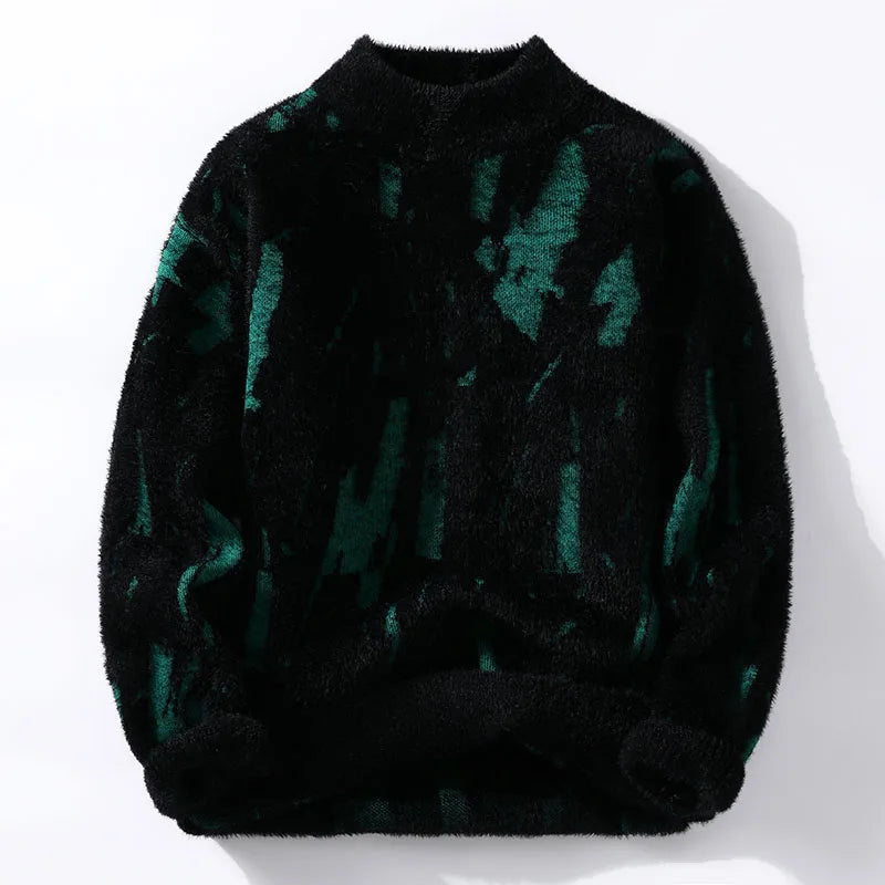 Clément - Pull en tricot doux et abstrait