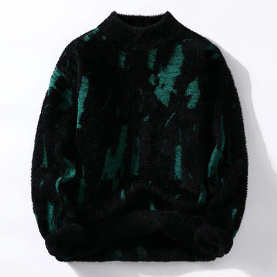 Clément - Pull en tricot doux et abstrait