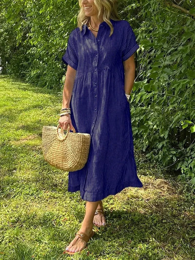 Soraya – Robe Maxi d’Été en Coton