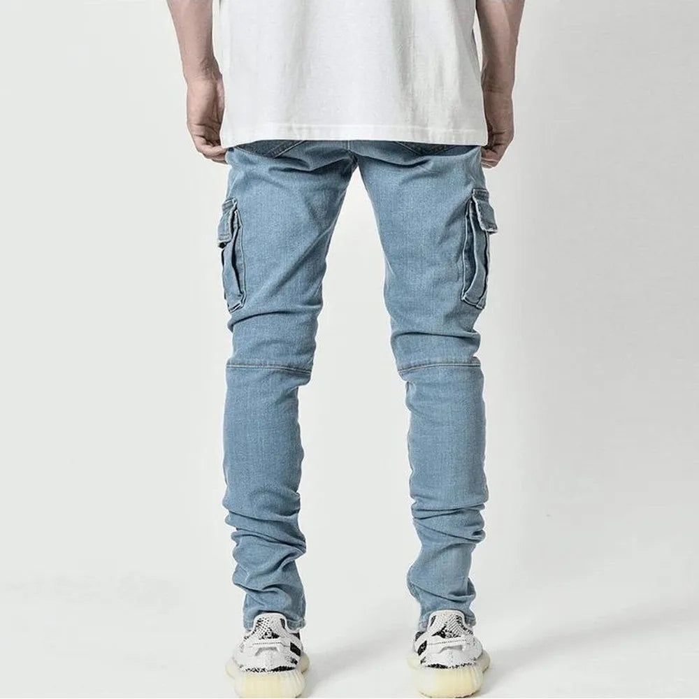 Mondriaan - Jeans élastiques avec poches multiples