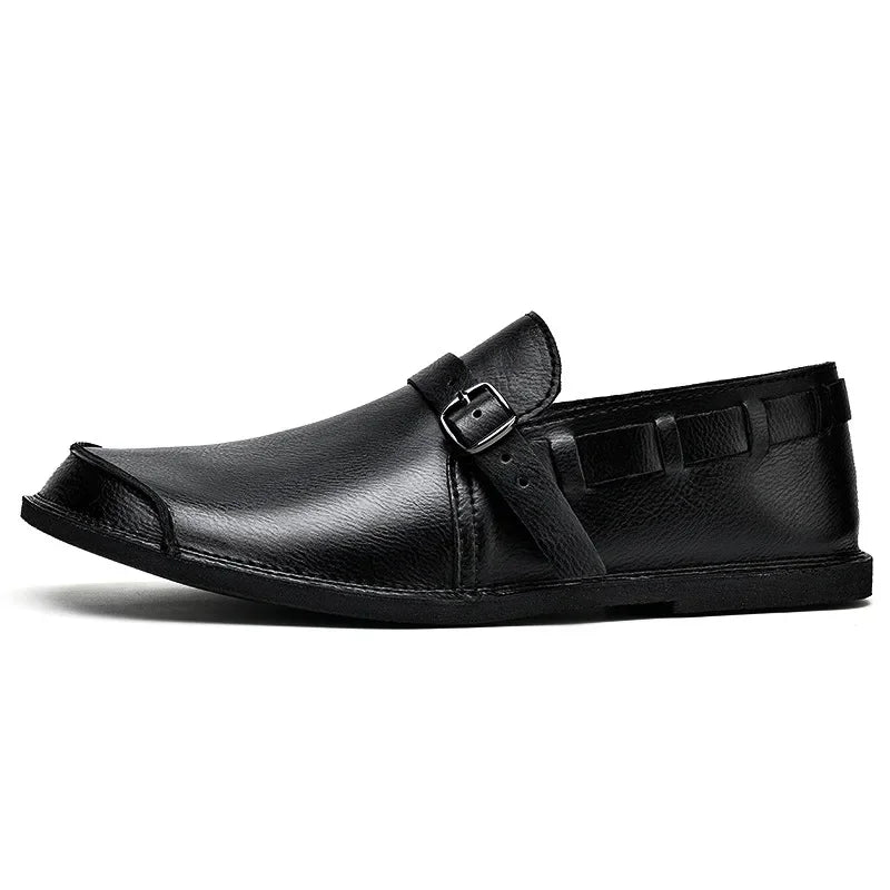 Lorenzo Vitale Mocassins en Cuir avec Boucle