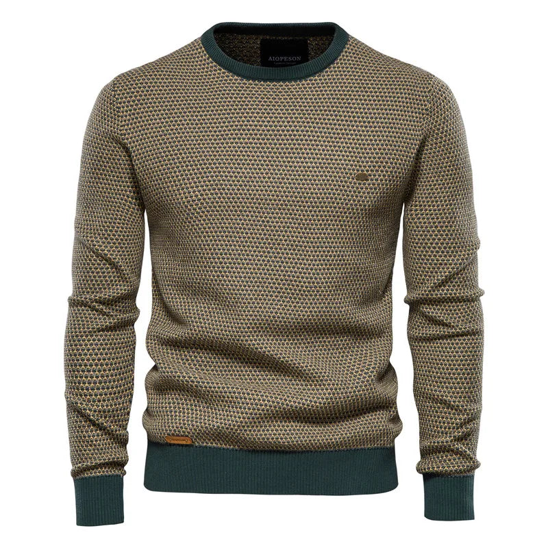 MIRAVO | Pull homme à motif carreaux