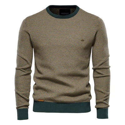 MIRAVO | Pull homme à motif carreaux