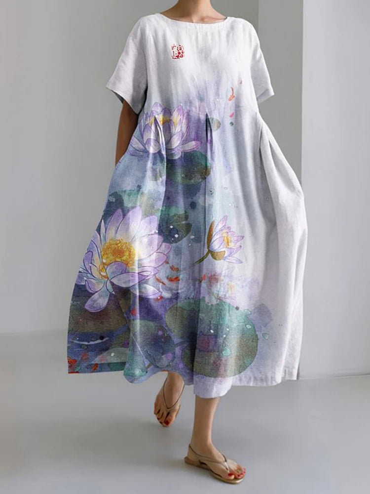 Floral – Le charme naturel d’une robe d’été légère.