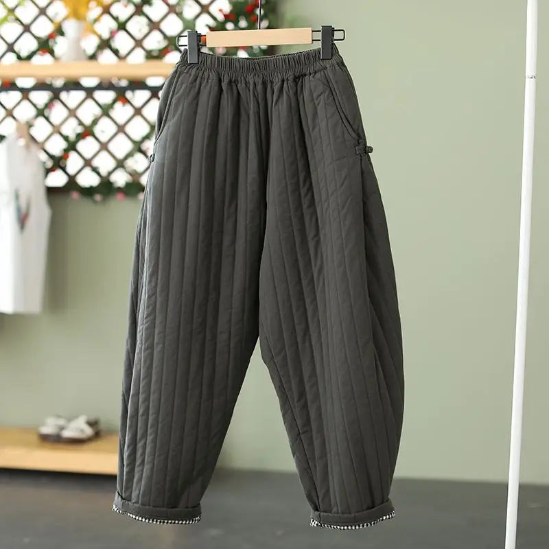 Pantalon Harem Matelassé Femme – Ultra Douillet & Tendance