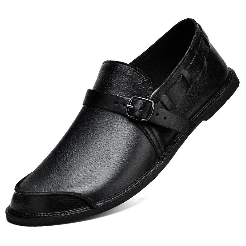Lorenzo Vitale Mocassins en Cuir avec Boucle