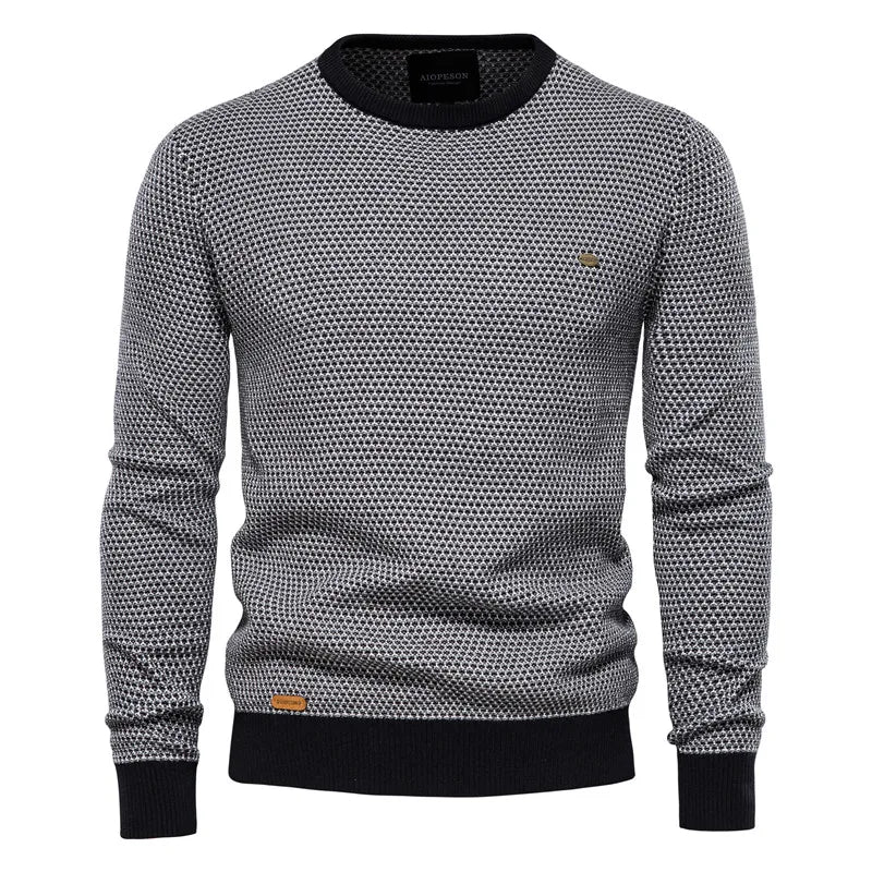 MIRAVO | Pull homme à motif carreaux
