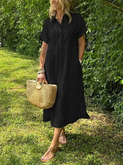 Soraya – Robe Maxi d’Été en Coton