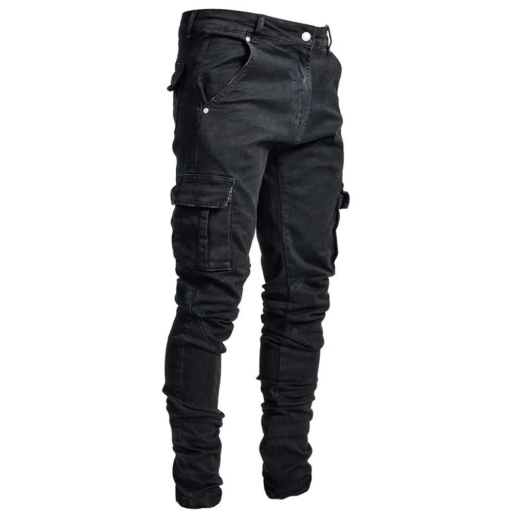 Mondriaan - Jeans élastiques avec poches multiples