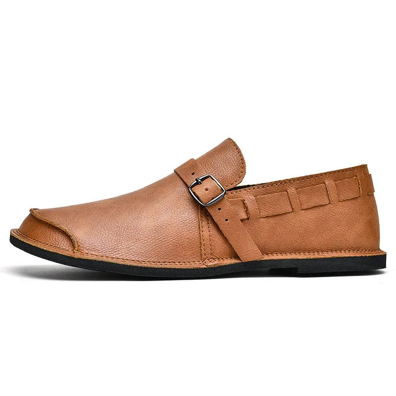 Lorenzo Vitale Mocassins en Cuir avec Boucle