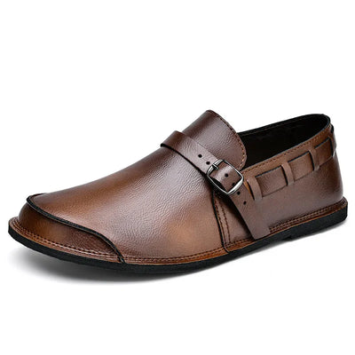 Lorenzo Vitale Mocassins en Cuir avec Boucle