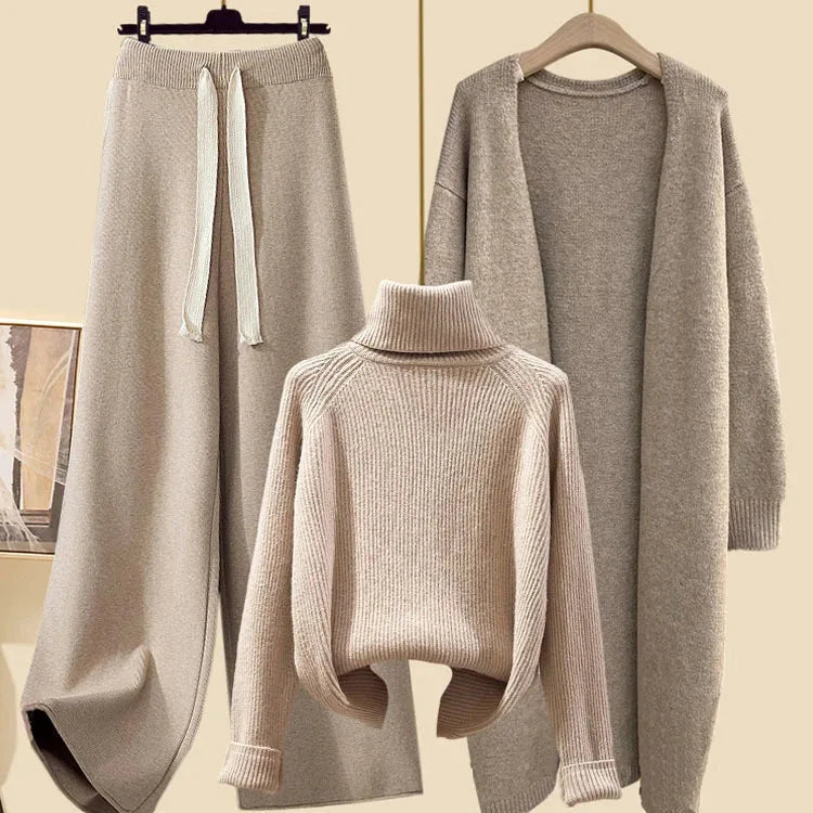 Ensemble 3 pièces Femme “Élégance Douillette” – Style & Confort Automnal