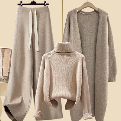 Ensemble 3 pièces Femme “Élégance Douillette” – Style & Confort Automnal