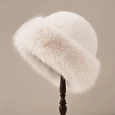 Bonnet en Fourrure Luxe Ember