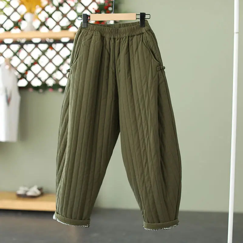 Pantalon Harem Matelassé Femme – Ultra Douillet & Tendance