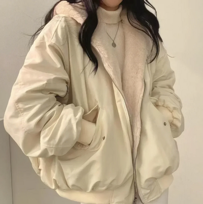 Veste Réversible “Cocoon” pour Femme – Douceur & Élégance des Deux Côtés