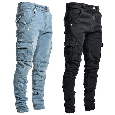 Mondriaan - Jeans élastiques avec poches multiples