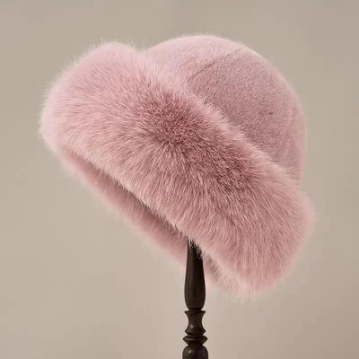 Bonnet en Fourrure Luxe Ember