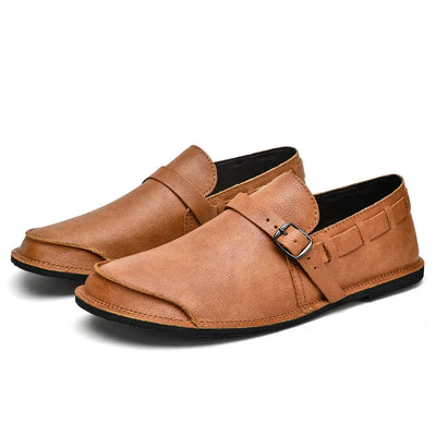 Lorenzo Vitale Mocassins en Cuir avec Boucle
