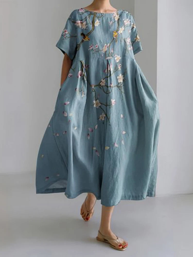 Floral – Le charme naturel d’une robe d’été légère.