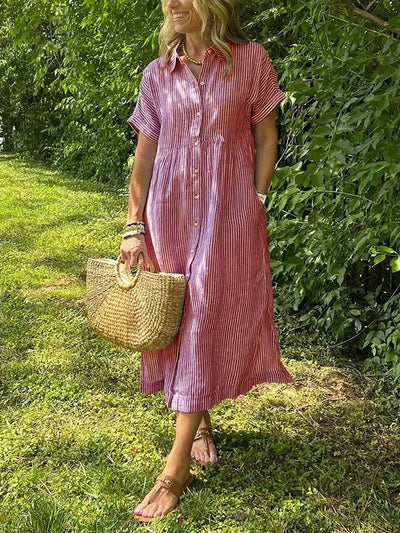 Soraya – Robe Maxi d’Été en Coton