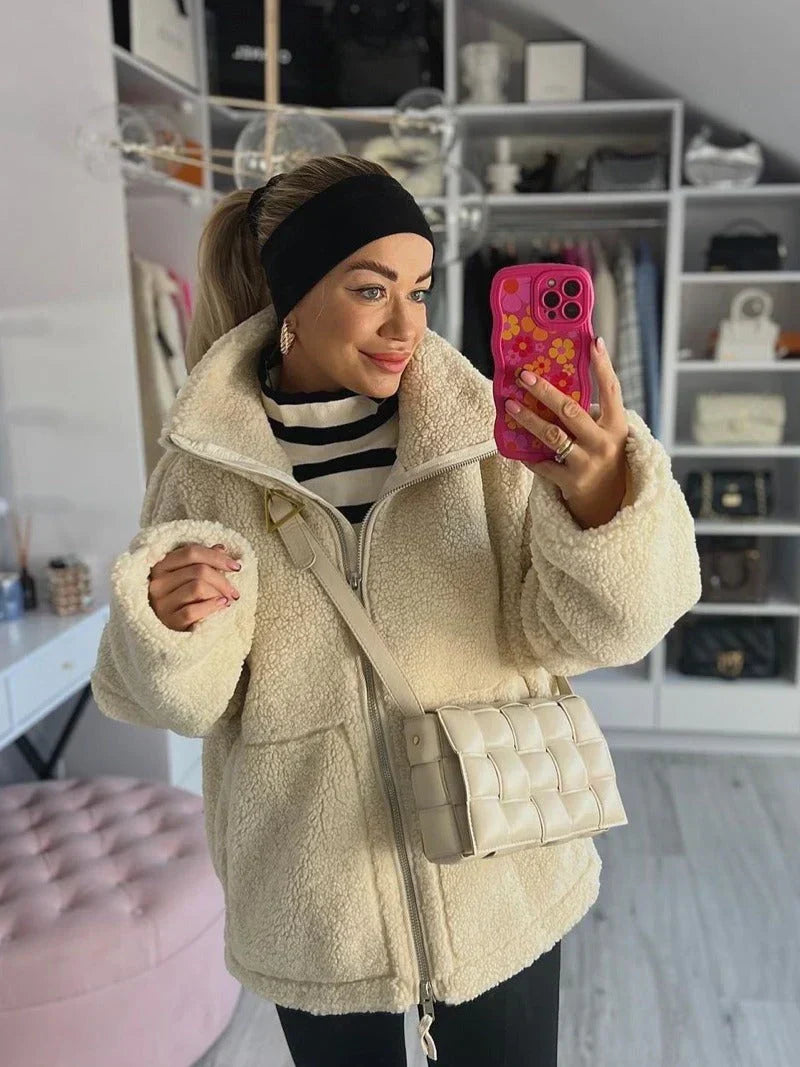 Celeste | Teddy mantel in zachte wollook
