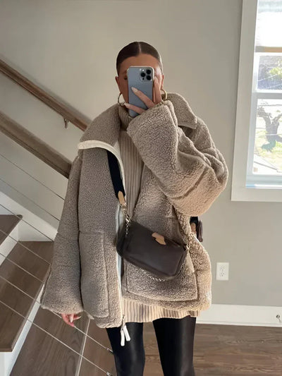 Celeste | Teddy mantel in zachte wollook
