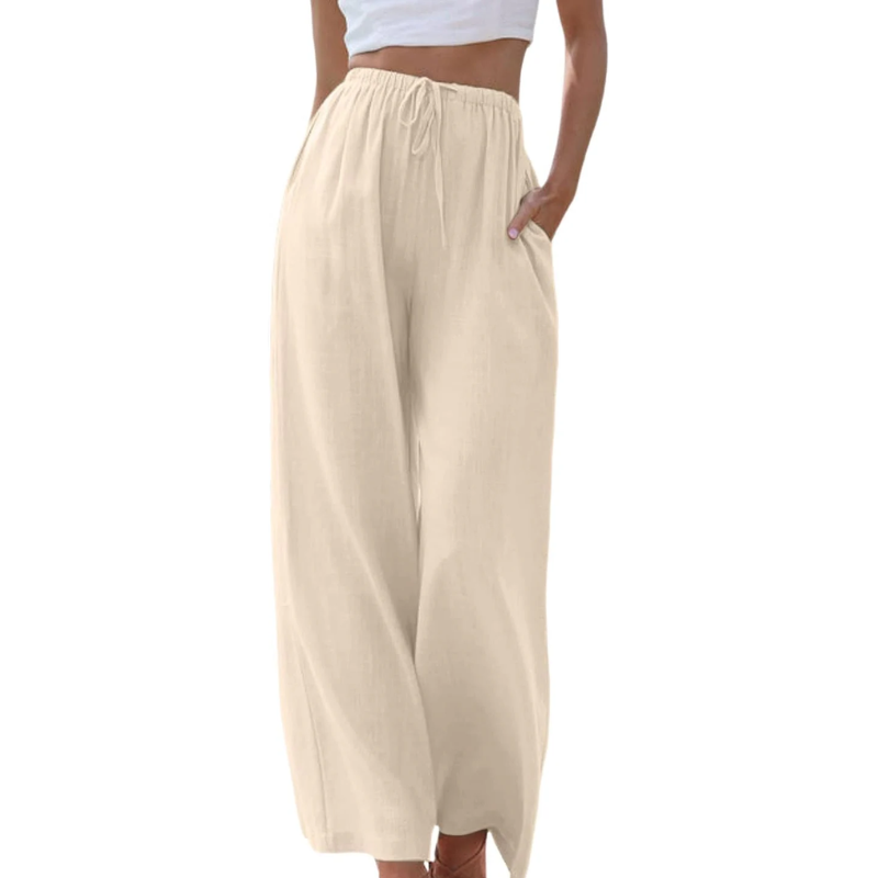 Adeline | Pantalon élégant en coton et lin