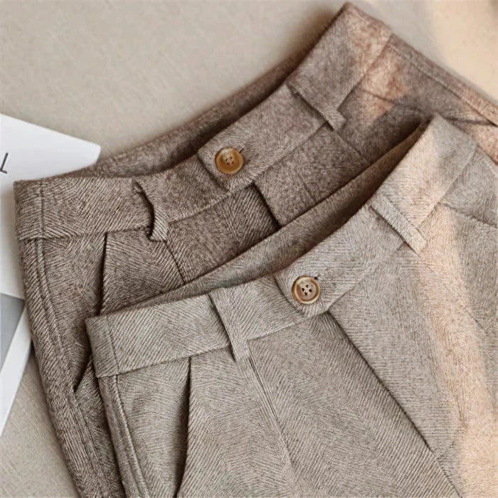 Marceau™ | Pantalon Élégant en Pure Laine – Coupe Tailleur